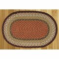 Capitol Earth Rugs Burgundy-Mustard Jute Braided Rug 07-019